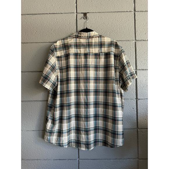 Men's Eddie Bauer Wrinkle Free Quick Dry Gorpcore Hiking Plaid Polo size XL - Picture 4 of 4